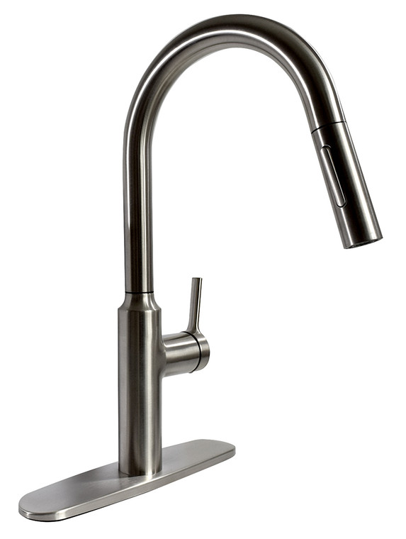 Phoenix Pf231465 Premium Slimline Single Handle Pull Down Kitchen Faucet - Brushed Nickel - PF231465