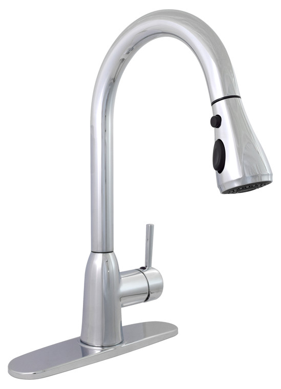 Phoenix Pf231366 Premium Slimline Single Handle With Power Boost Pull Down Kitchen Faucet - Chrome - PF231366
