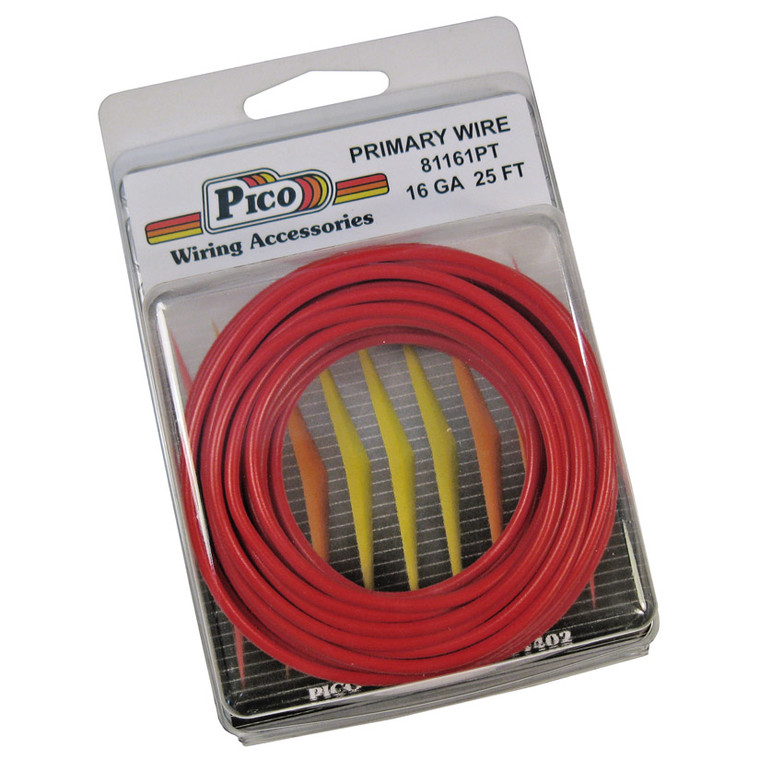 Pico 81161pt Primary Wire - 16 Awg, Red, 25' Pack - 81161PT
