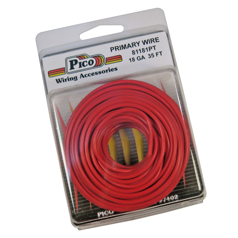 Pico 81181pt Primary Wire - 18 Awg, Red, 35' Pack - 81181PT