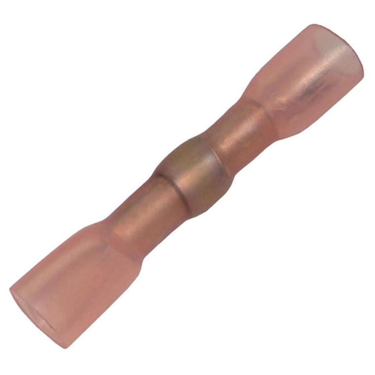 Pico 2254pt Crimp Solder Heat Shrink Butt Connector - 22-16 Awg (red), 5-pack - 2254PT