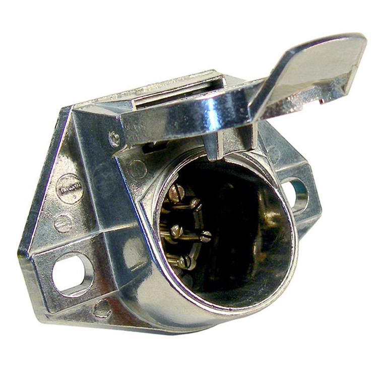 Pico 0709pt 7-pole Split Round Pin Trailer Connector With Polarized Plug - Female, 40 Amp - 0709PT