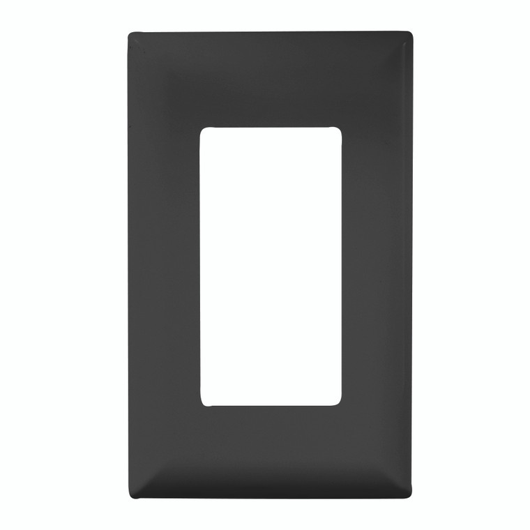 Rv Designer S847 Ac Self-contained Contemporary Cover-plate - Black - S847