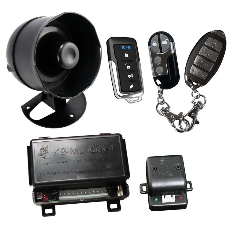 K-9 Car Alarm With Keyless Entry - Includes 3 Different Transmitter Designs! - MUNDIAL-6