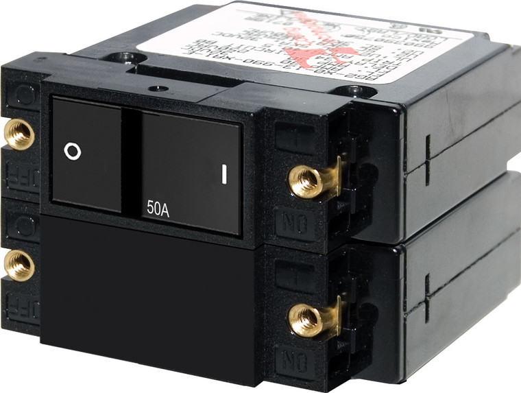 Blue Sea - Circuit Breaker A2 Flat Rocker 50a - 7417-BSS