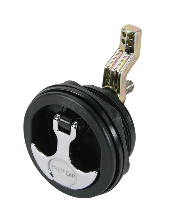 Whitecap Ind - Black Body T-handle(cnrome Handle)n - S-0230BC