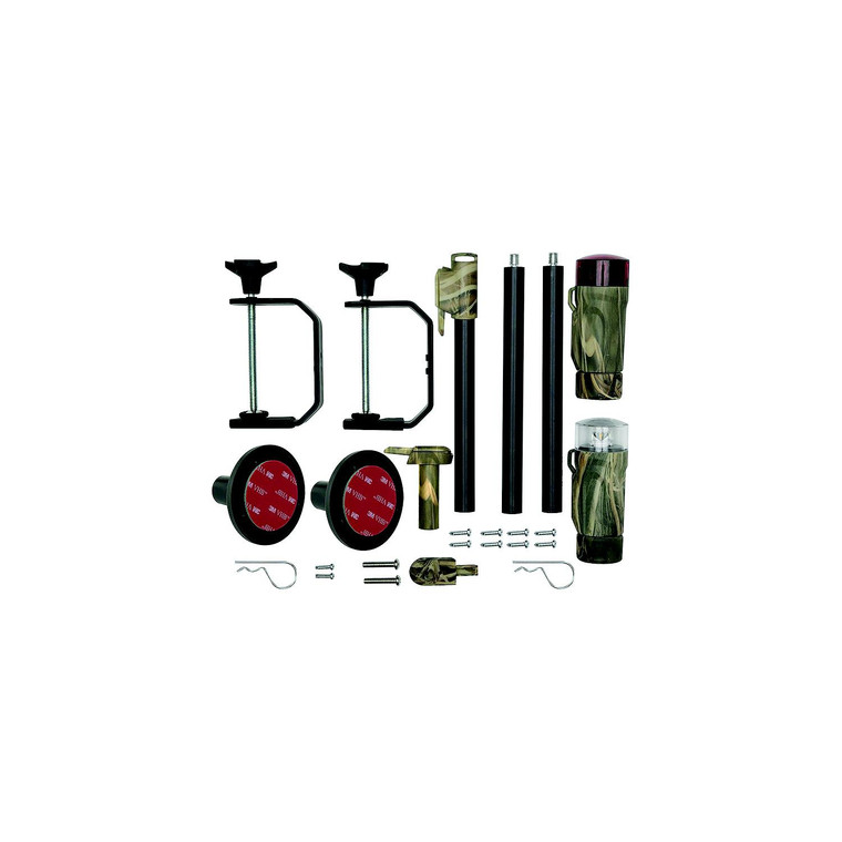 Attwood - Attwood 141977 All-Craft Battery Operated LED Portable Nav Light Kit w/Threaded Pole, Real Tree Max-4 Camo - 14197-7