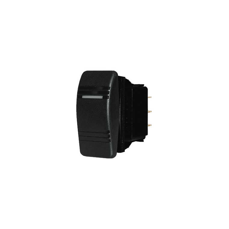 Blue Sea Systems - Blue Sea 8284 Water Resistant Contura III Switch, Black, (On)-Off-On - 8284-BSS