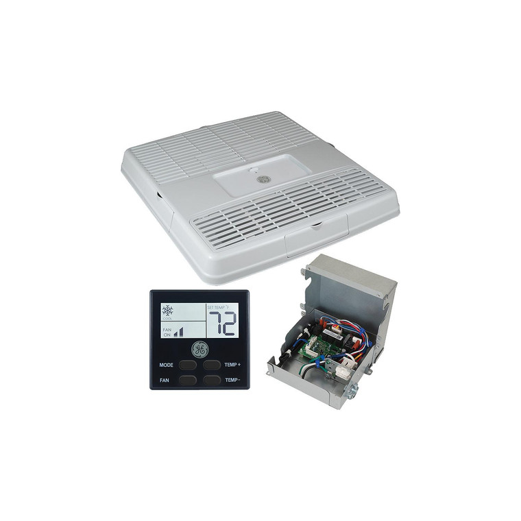 GE Appliances - GE RVACNKITB Air Conditioner Accessory Kit, Ducted, Black - RVAC-NKITB