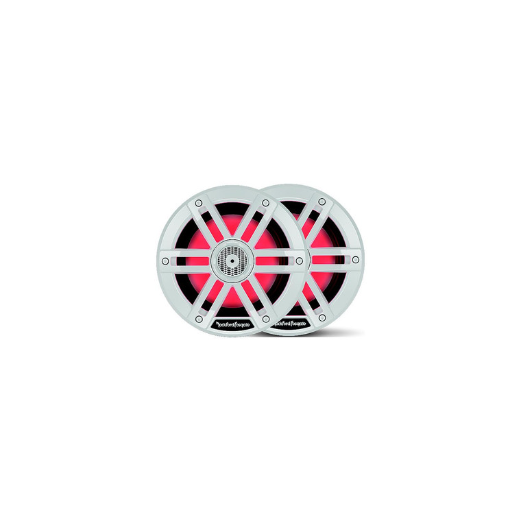Rockford Fosgate - Rockford Fosgate M18 Color Optix Marine 2-Way Speakers, 8" White - M1-8