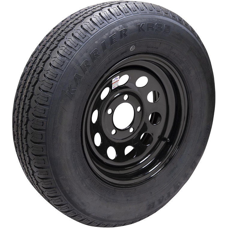 Seachoice Products - Seachoice 53443 ST235/80R16E/8H KR35 16" Black Modular, 6 Lug Radial Tire & Wheel Assembly - 34915