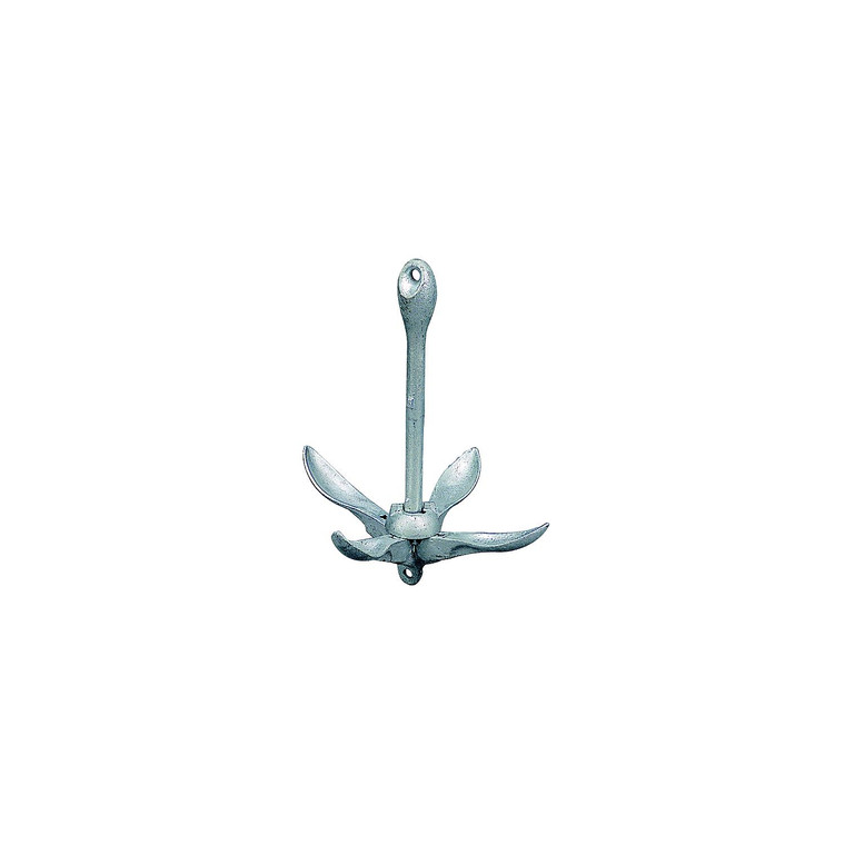Sea-Dog Line - SeaDog 318009 Galvanized Folding 18" Anchor | 1/2" Diameter | 10' to 13' Chain Length | Fits 5' to 18' Boats - 318009