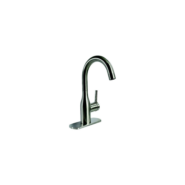 Valterra - 800-PF231410 Premium Slimline Single Handle Bar Faucet, Brushed Nickel - PF231410
