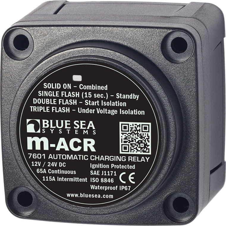 Blue Sea - Solenoid M Series 65a 12/24v Acr - 7601-BSS