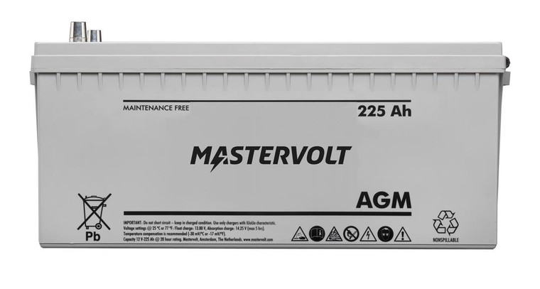 Mastervolt - Mv 12/225 Ah Agm Battery - 62002250