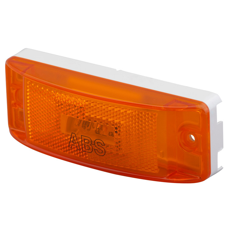 Grote 78403 Supernova Sealed Turtleback Ii Led Clearance Marker Light - Abs, Reflex Lens, Male Pin - 78403