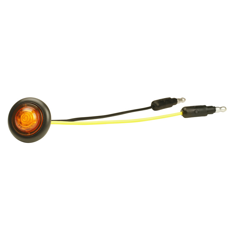 Grote 49333 Micronova Dot Led Clearance Marker Light With Grommet - Amber - 49333