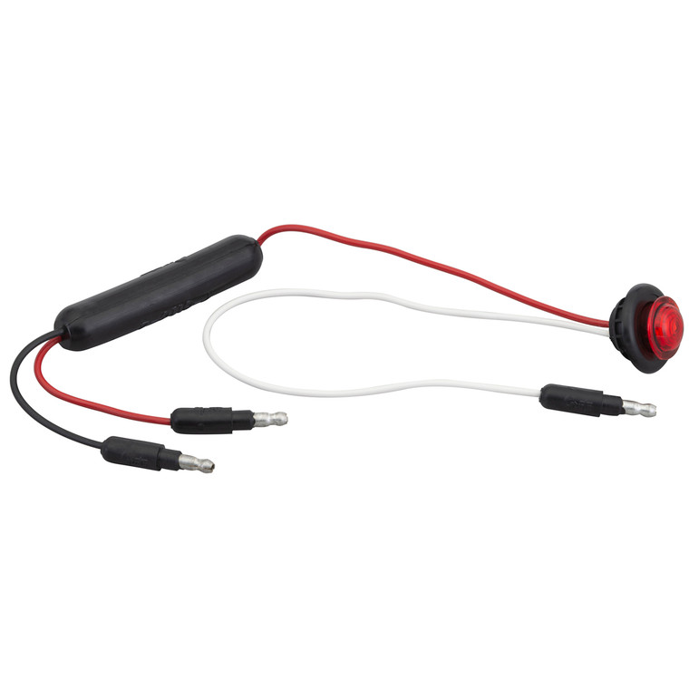 Grote 49362 Dual Intensity Micronova Dot Led Clearance Marker Light With Grommet - Red - 49362