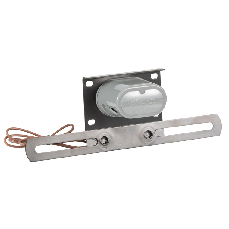 Grote 60081 License Light With Metal Bracket - Clear/black - 60081
