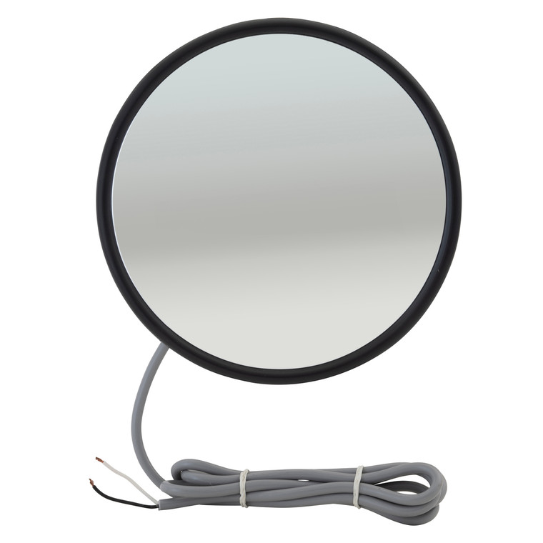 Grote 12283 Round Convex Mirrors With Center-mount Ball-stud - 8", Heated Mirror - 12283