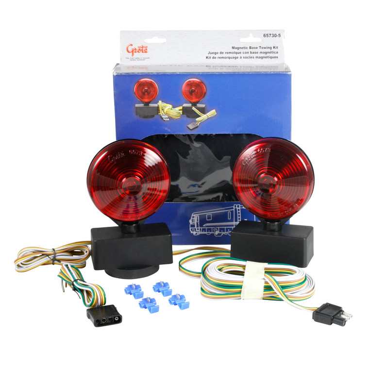 Grote 65730-5 Magnetic Towing Kit - Red (retail Package) - 65730-5