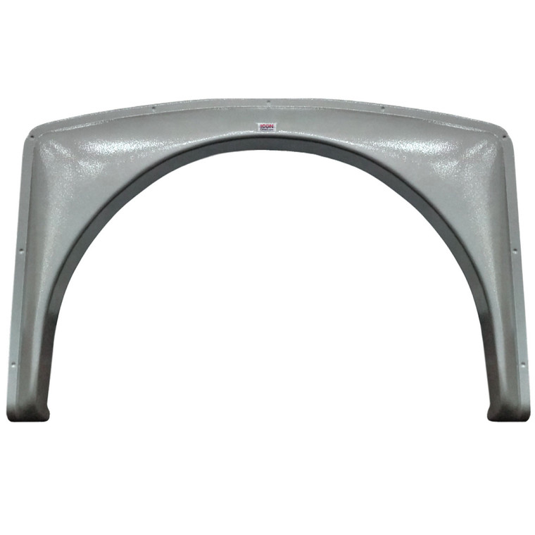 Icon 12330 Single Axle Fender Skirt Fs2330 For Gulf Stream - Metallic Gray - 12330