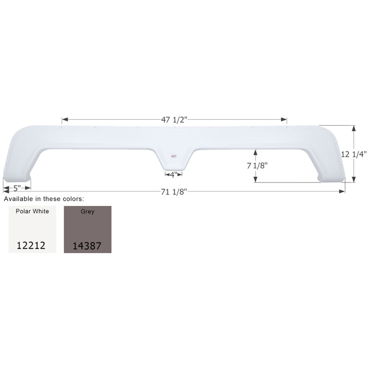 Icon 14387 Tandem Axle Fender Skirt Fs2212 For Thor - Gray - 14387
