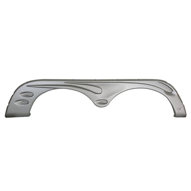 Icon 14460 Tandem Axle Fender Skirt Fs4459 For Forest River - Metallic Silver (rh) - 14460