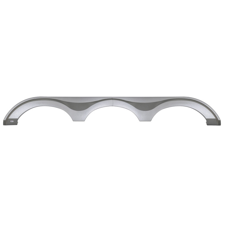 Icon 14517 Triple Axle Fender Skirt Fs4517 For Evergreen - Metallic Silver - 14517