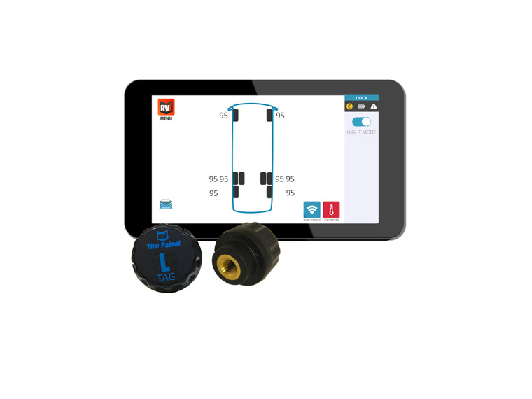 Rvi 50mg0019 Tire Patrol: Tire Pressure Sensor Tag2-pk Add-on For 8 Tire Motorhome And 6 Tire Trucks - 50MG0019