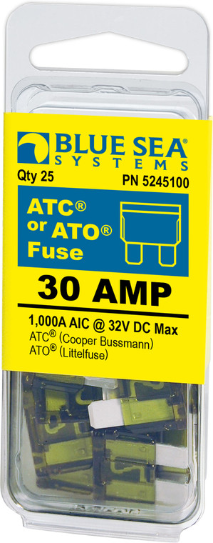 Blue Sea - Fuse Ato/atc 30a Pack 25 - 5245100-BSS