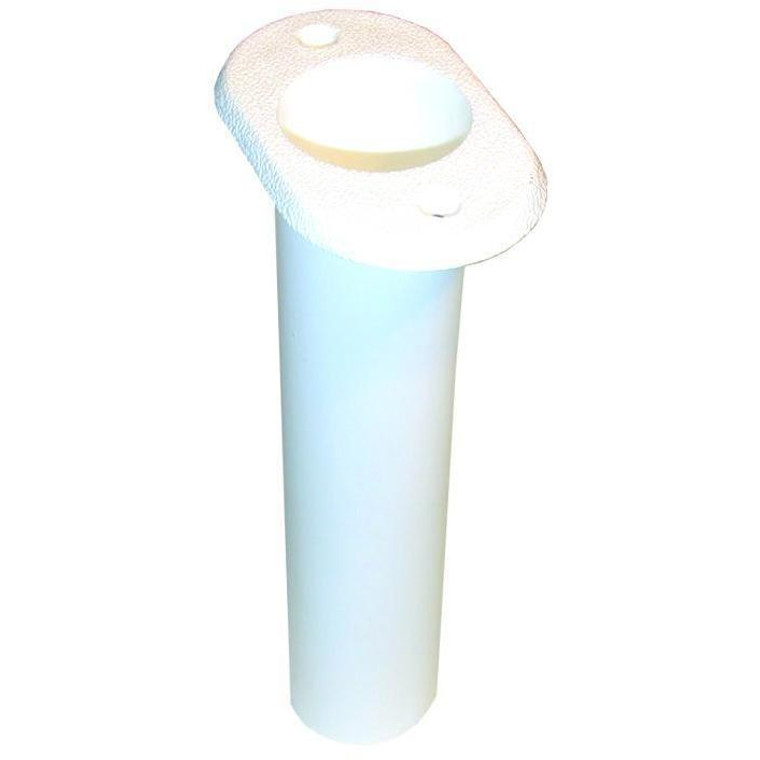 T-h Marine - Flat Top Rod Holder - Fish White - RH-2FW-DP