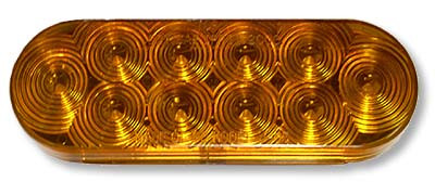 Tow Force Jammy - Amber 6' Oval Led Grommet Mount Lig - J-66-A