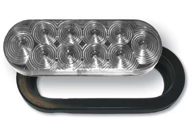 Tow Force Jammy - Clear 6' Oval Led Grommet Mount Bac - J-66-CK