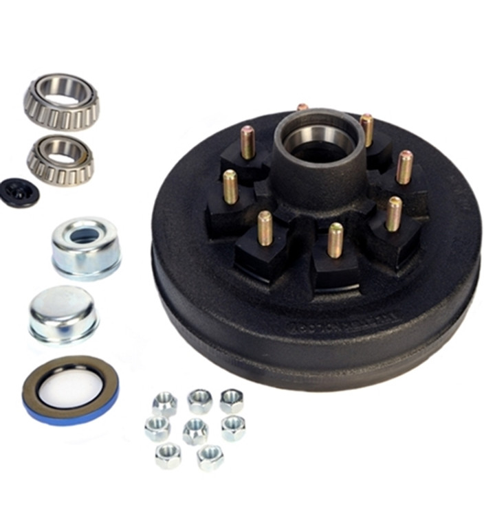 Redneck Trailer Supplies - Hub & Drum Kit, 865 9/16" 25580/14125a, 3.5k Capacity (119824) - 119824