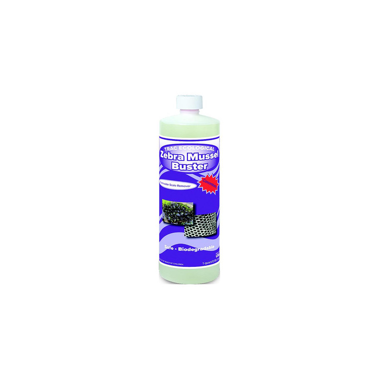 - Trac Ecological 1525MG Zebra Mussel Buster, Concentrate, Quart - 1525-MQ