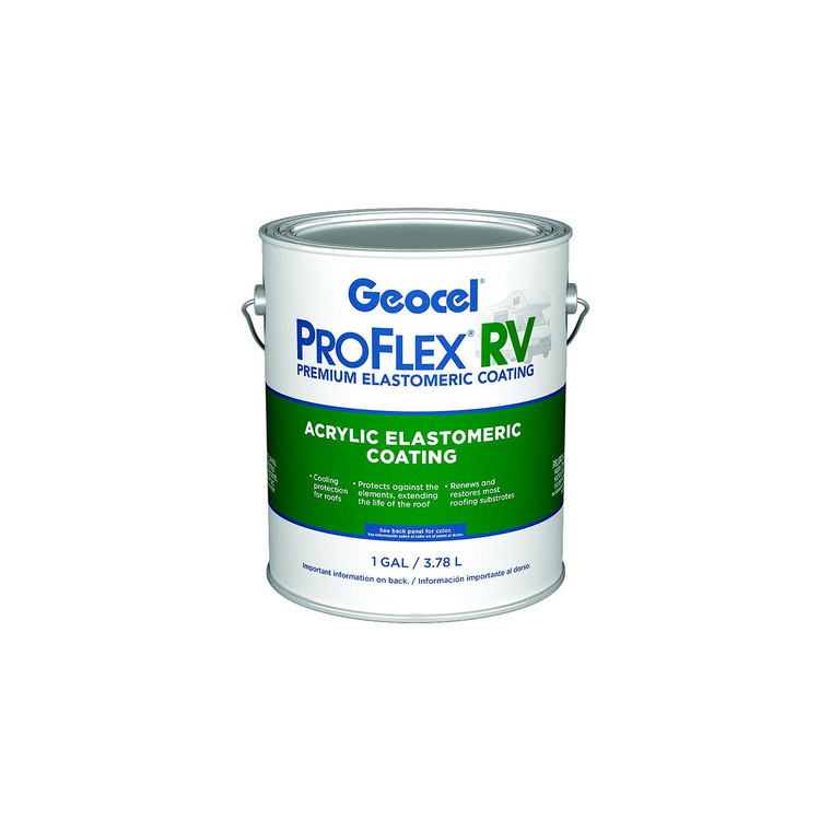 Geocel - Geocel KSRV4130016 Pro Flex RV Acrylic Elastomeric Coating, 1 Gal - KSRV41300-16