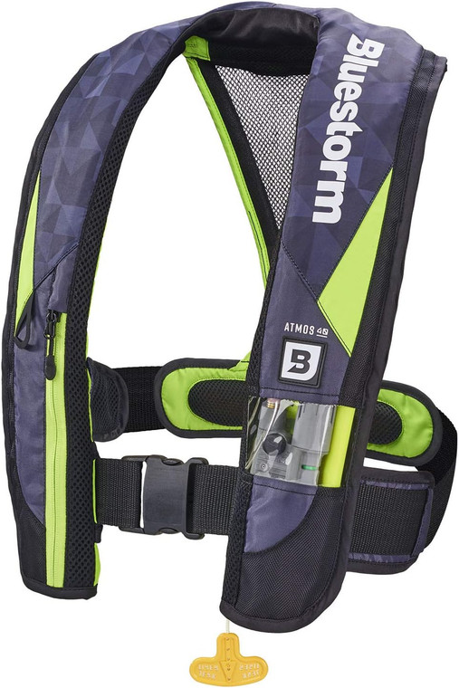 Bluestorm D1h-19-hvs Atmos 40 Inflatable Pfd - Hi Vis Green - D1H-19-HVS