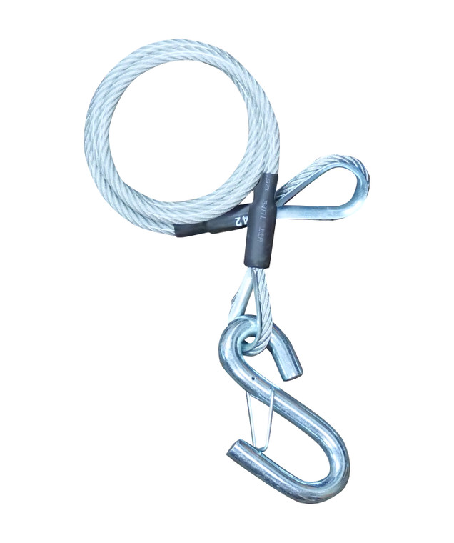Demco 17640 Safety Cables For Trailers - 7k, 48", Clear - 17640