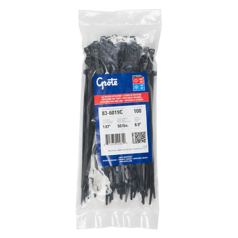 Grote 83-6029c Nylon Cable Ties - All Weather, 14.1" Long - 83-6029C
