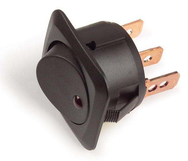 Grote 82-2130 Led Rocker Switch - 25a, Red, 12v - 82-2130