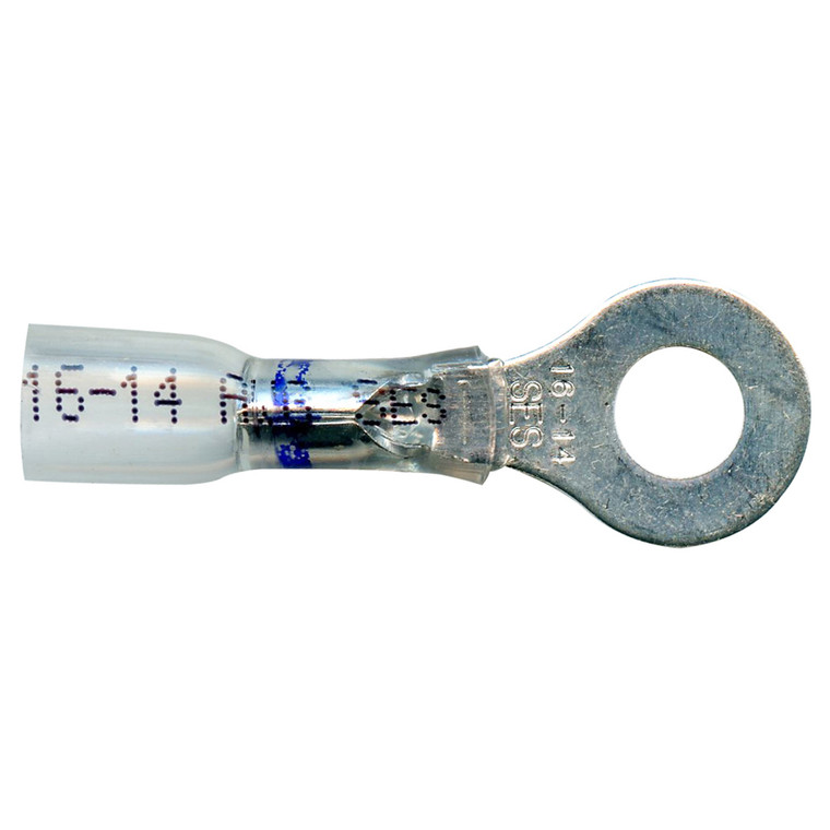 Grote 84-4412 Heat Shrinkable Ring Terminal - Crystal Clear, 16-14 Gauge, 1/4" - 84-4412