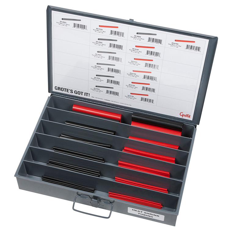 Grote 83-6656 Fleet, Service & Installer Assortment Tray - Heat Shrink Tubing Assortment Tray - 83-6656