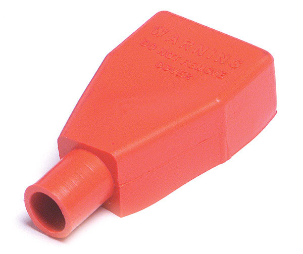 Grote 84-9141 Battery Terminal Protector - Straight Clamp, 1 & 2 Gauge Red - 84-9141