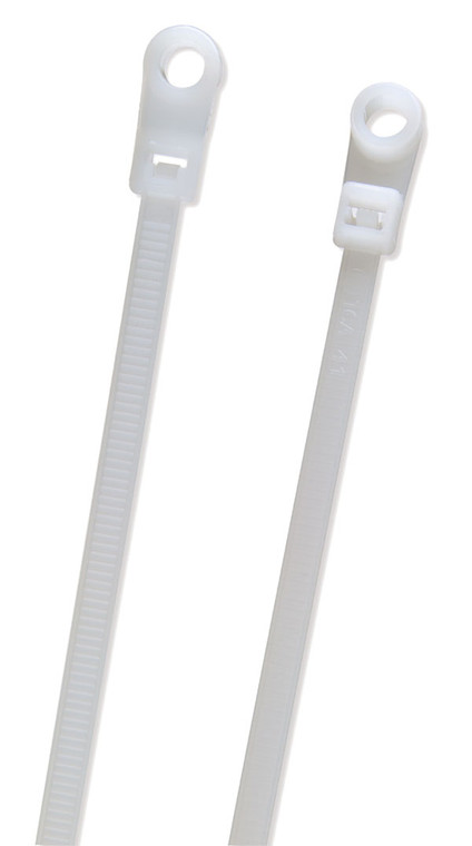 Grote 83-6104 Nylon Cable Ties - Screw Mount, 8" Length, 100 Pack - 83-6104