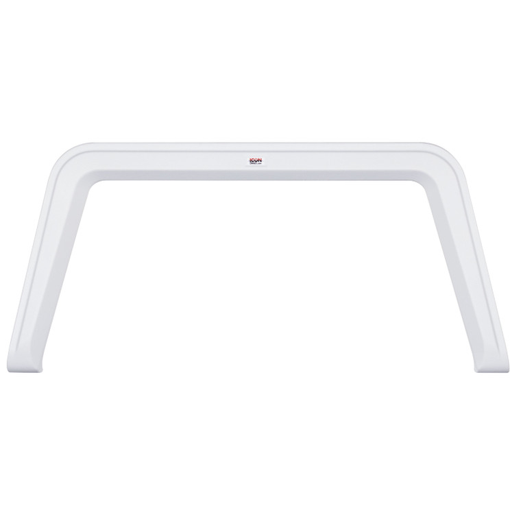 Icon 15636 Single Axle Fender Skirt Fs5636 For Vanguard - Polar White - 15636