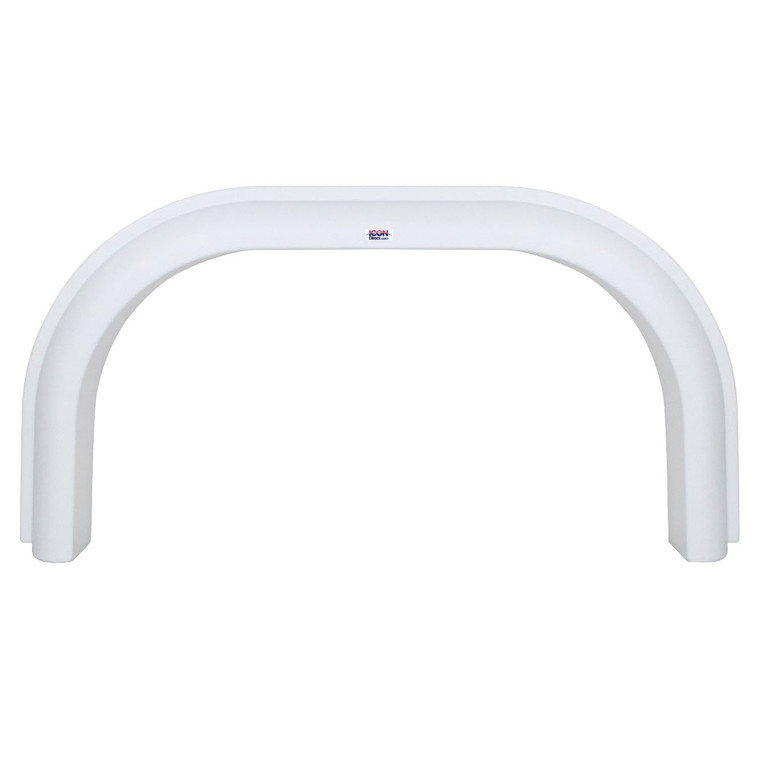 Icon 15285 Single Axle Fender Skirt Fs5285 For Fleetwood - Polar White - 15285