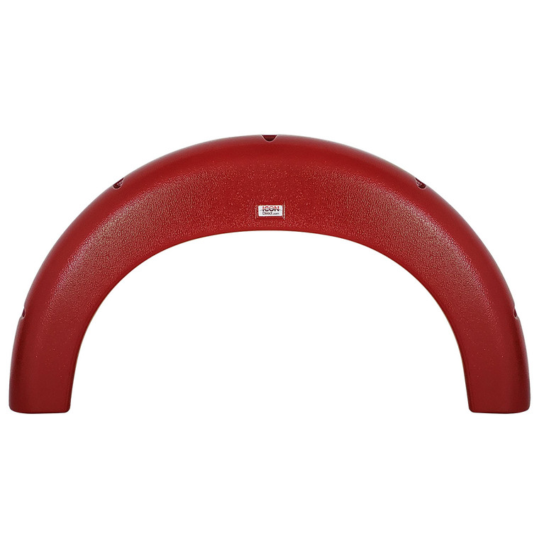 Icon 14432 Single Axle Fender Skirt Fs4432 For T@b - Red - 14432