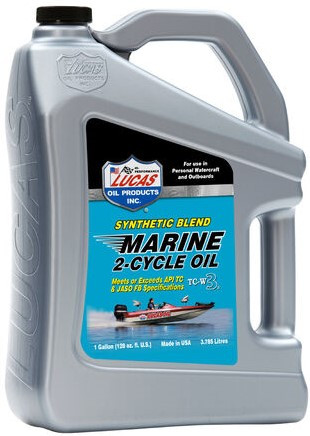 Lucas Oil 10861 Synthetic Blend 2-cycle Marine Oil - 1 Gallon - 10861