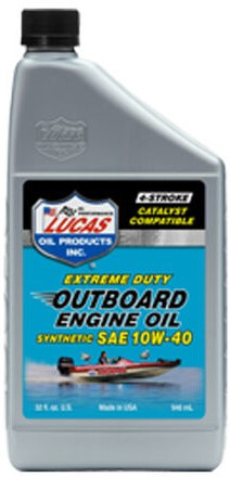 Lucas Oil 10662 Extreme Duty Synthetic Outboard Engine Oil Sae 10w-40 - 1 Quart - 10662